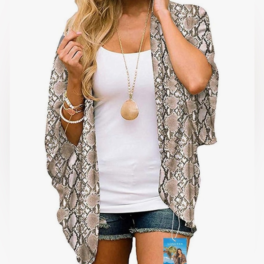 NWT Chiffon Cover Up Cardigan